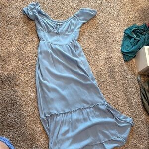 Hollister Light Blue High Low Dress